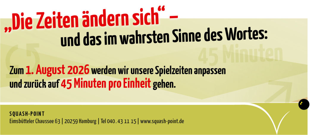 45 Minuten Spielzeit